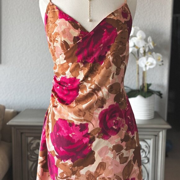 Women's Romantic Floral Mini Dress | Sage The Label | Pink Multi - Picture 2 of 11